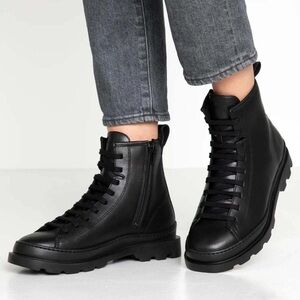 Like New Camper Black Women's Combat Brutus Boot Size 37